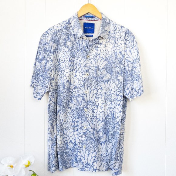 Tommy Bahama Other - Tommy Bahama Floral Silk Blend Camp Shirt